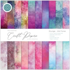 Craft Consortium 12x12" Paper Pad - Grunge Mid Tones